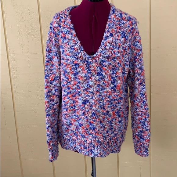 Lou & Grey Sweaters - LOU & GREY SOFT & FUZZY MULTI COLOR SWEATER MEDIUM